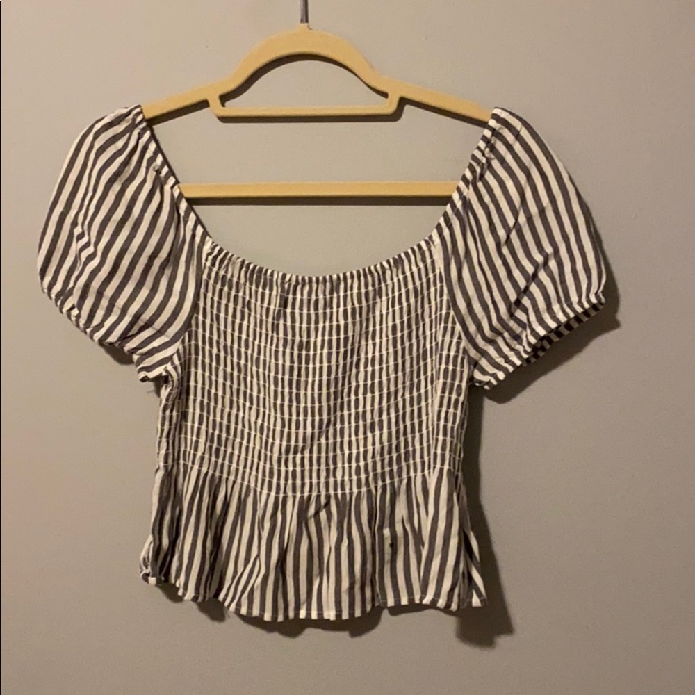 Striped crop top
